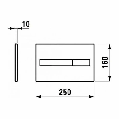 Смывная клавиша Laufen Lis AW1 8.9566.1.004.000.1