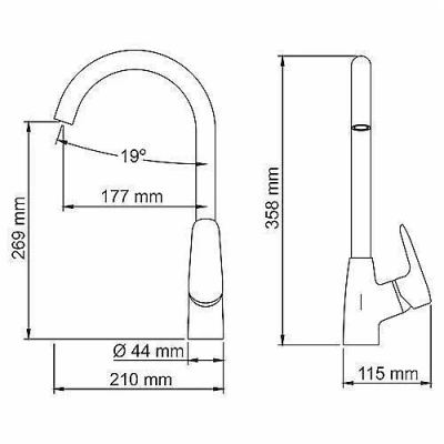 Смеситель для кухни WasserKRAFT Vils 5607