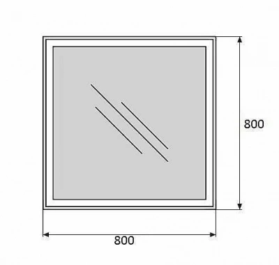 Зеркало BelBagno SPC-GRT-800-800-LED-TCH