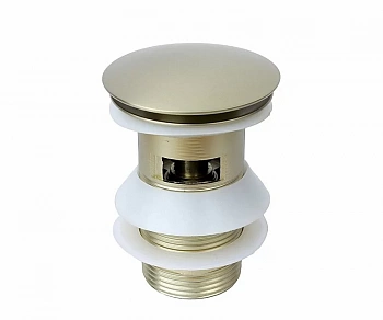 Донный клапан с переливом Bronze de Luxe 008/1CG золото матовое