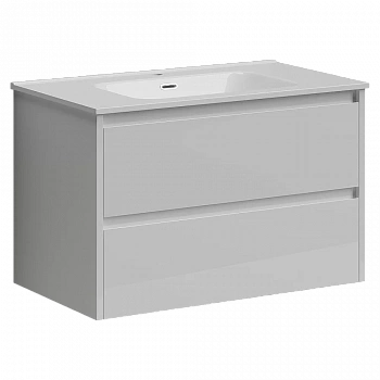 Тумба с раковиной Sancos Libra LB80W белый глянец