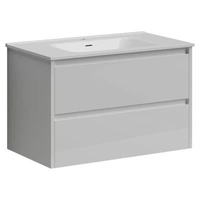 Тумба с раковиной Sancos Libra LB80W белый глянец