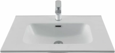 Тумба с раковиной Aquanet Алвита new 70 344133+330430 белая матовая