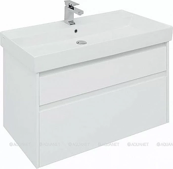 Тумба с раковиной Aquanet Nova Lite 249940 100 белый