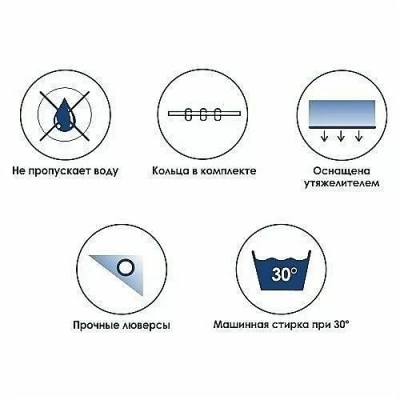 Шторка для ванны WasserKRAFT Leine SC-50101