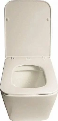Унитаз подвесной SantiLine SL-5007 безободковый, с крышкой микролифт