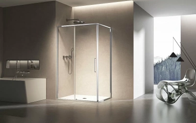 Душевой уголок Vincea Slim VSR-6SL9014CL 140х90 стекло прозрачное/профиль хром