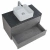 Тумба с раковиной и столешницей BelBagno KRAFT 80 Cemento Grigio