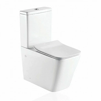 Унитаз напольный Koller Pool KVADRO KR-0675-RC безободковый, с крышкой микролифт, с бачком