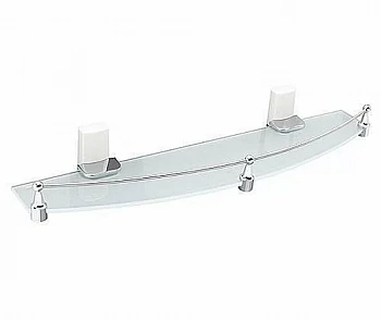 Полка стеклянная WasserKRAFT Leine К-5044WHITE