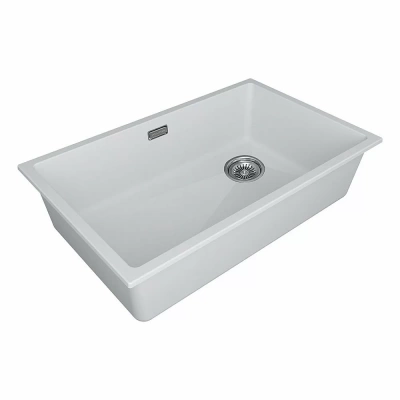 Кухонная мойка Paulmark LUMI 74UNI-SKEW LU74SK-WH белый