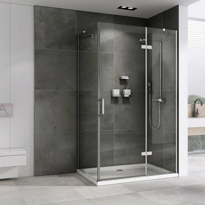 Душевой уголок ABBER Zart AG08100-S71 100x70 стекло прозрачное/профиль хром