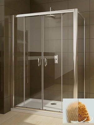 Душевой уголок Radaway Premium Plus DWD+S 160х90 стекло текстурное/профиль хром