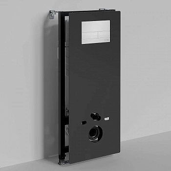 Инсталляция для унитаза WasserKraft Abens 20TLT.010.ME.BL.WH04 с белой кнопкой