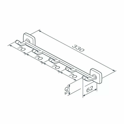 Крючок-планка AM.PM GEM A9035922
