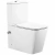 Унитаз-компакт SantiLine SL-5017SM-BD безободковый, с бачком, с крышкой микролифт, белый