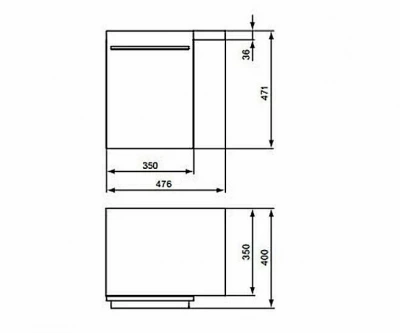 Боковой шкафчик Ideal Standard Daylight K2221SV 35 выбеленный дуб