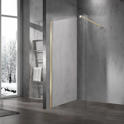Душевое ограждение Vincea Walk-In 70 VSW-1H700CLG стекло прозрачное/профиль золото матовое
