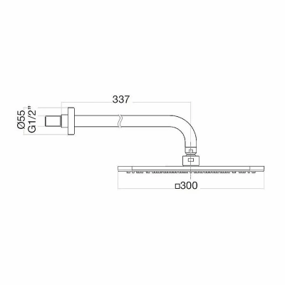 Верхний душ Webert SHOWER SET AC0842010 золото