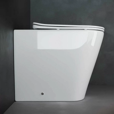 Унитаз приставной Ceramica Nova Highlight Rimless CN1812 безободковый, с крышкой микролифт