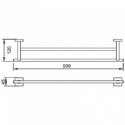Полотенцедержатель Aquanet 6124D