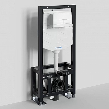 Инсталляция для унитаза WasserKraft Dill 61TLT.010.ME.WH04 с белой кнопкой