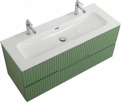 Тумба с раковиной Cezares Duet 120 DUET-N-1200-2C-SO-PS-P фисташковый софт