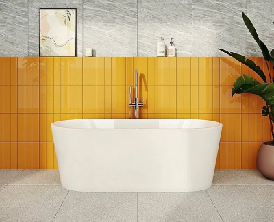 Ванна акриловая Vitra Geo 180x80 отдельностоящая