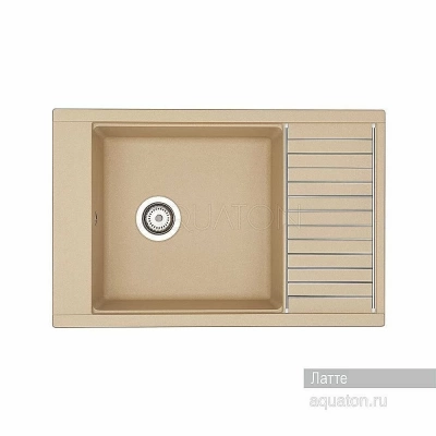 Мойка для кухни Акватон Делия 78 1A715132DE260 бежевый