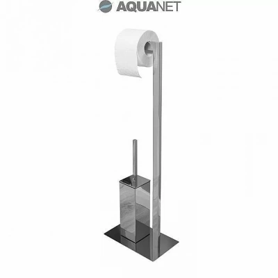 Стойка с ершиком и держателем туалетной бумаги Aquanet 8217