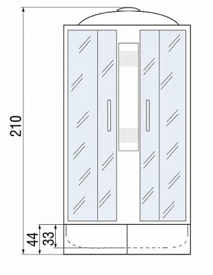 Душевая кабина RIVER NARA 44 110х80