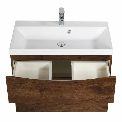 Тумба с раковиной BelBagno MARINO H60-2C-SO-RW-P 80 Rovere Moro