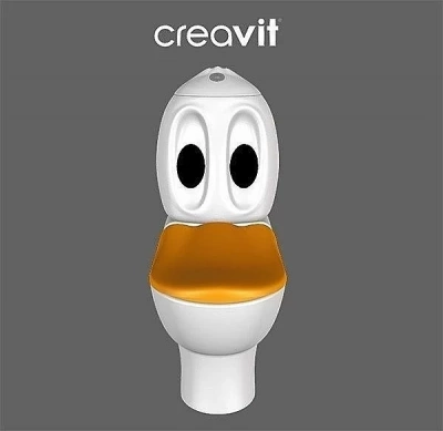 Унитаз детский CREAVIT DUCKY DC360-11 белый, с бачком
