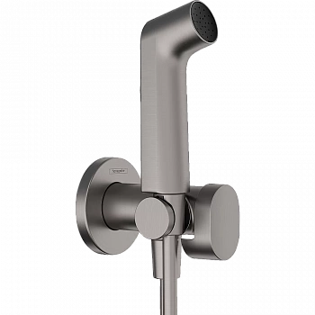 Гигиенический душ Hansgrohe EcoSmart 29232340 шлифованный черный хром