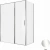 Душевой уголок Allen Brau Priority 140x90 3.31010.00G + 3.31016.00G тонированный/хром
