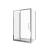Душевой уголок Good Door Neo WTW+SP+SP 140х100 стекло прозрачное/профиль хром