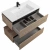Нижняя тумба Cezares SLIDER-1000-1C-PI-RT-P дуб тангент