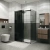 Душевой уголок Grossman Classic 120.K33.04.1180.21.10 110x80 профиль черный матовый/стекло тонированное