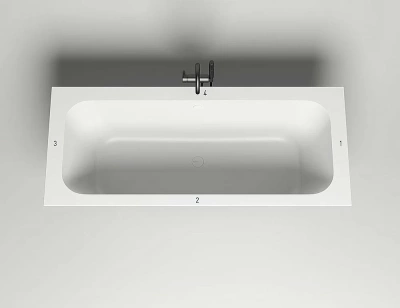 Ванна Salini Orlanda AXIS S-Sense 180x80 белая глянцевая