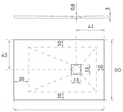 Душевой поддон Aquanet Pleasure 160x90 белый