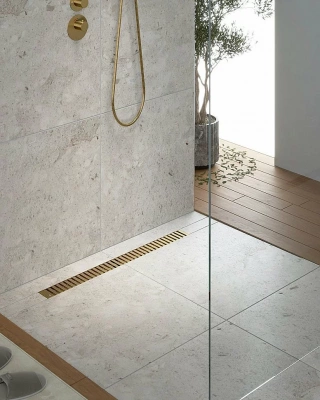 Душевой лоток TIMO Drain System 700 Lines DS230107/17 золото матовое