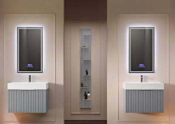 Тумба с раковиной Cezares PLISSE PREMIUM 55414 51 Grigio nuvola