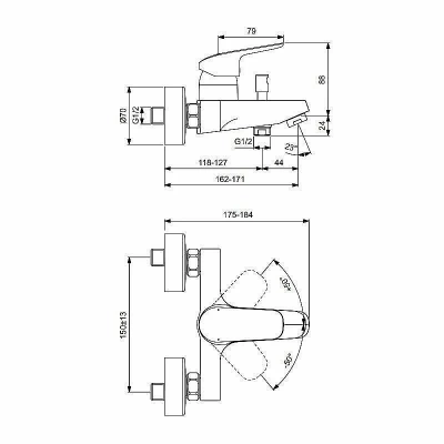 Набор смесителей Ideal Standard Ceraflex BD001AA