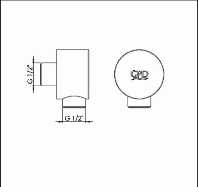Подключение для душевого шланга GPD GGR05