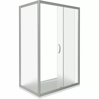 Душевой уголок Good Door Infinity WTW+SP 130х100 стекло рифленое/профиль хром