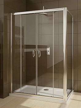 Душевой уголок Radaway Premium Plus DWD+S 140х90 стекло прозрачное/профиль хром
