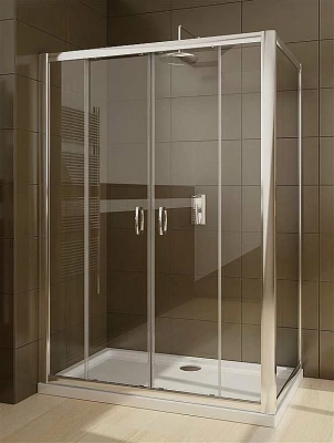 Душевой уголок Radaway Premium Plus DWD+S 140х90 стекло прозрачное/профиль хром