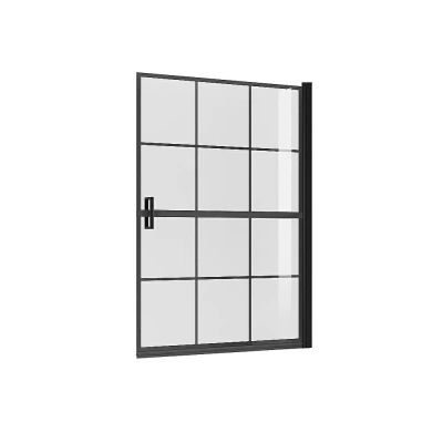 Шторка для ванны Niagara Nova NG-08-10BLACK 10 прозрачная/черный матовый