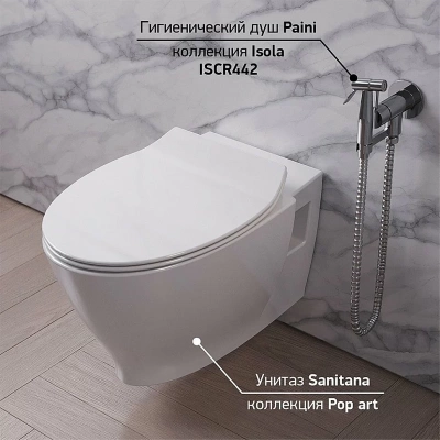 Гигиенический душ PAINI Isola ISCR442 хром