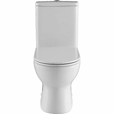Унитаз напольный Aquanet Ray 326011 безободковый, с бачком, с крышкой микролифт, слив торнадо